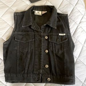 Bill Blass Jean vest - vintage